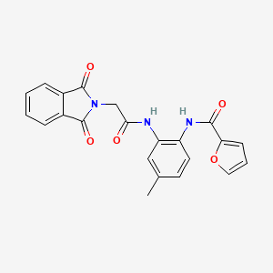 N-(2-{[(1,3-dioxo-1,3-dihydro-2H-isoindol-2-yl)acetyl]amino}-4-methylphenyl)-2-furamide