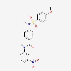 4-[[(4-methoxyphenyl)sulfonyl](methyl)amino]-N-(3-nitrophenyl)benzamide