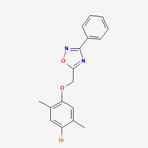 5-[(4-bromo-2,5-dimethylphenoxy)methyl]-3-phenyl-1,2,4-oxadiazole