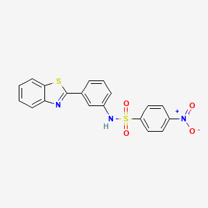 N-[3-(1,3-benzothiazol-2-yl)phenyl]-4-nitrobenzenesulfonamide
