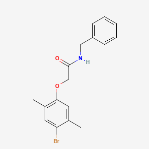 molecular formula C17H18BrNO2 B3604402 N-benzyl-2-(4-bromo-2,5-dimethylphenoxy)acetamide 