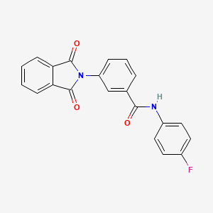 molecular formula C21H13FN2O3 B3604455 3-(1,3-dioxo-1,3-dihydro-2H-isoindol-2-yl)-N-(4-fluorophenyl)benzamide CAS No. 5584-95-2