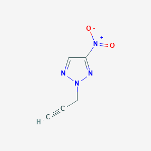 molecular formula C5H4N4O2 B3604594 4-nitro-2-prop-2-yn-1-yl-2H-1,2,3-triazole 