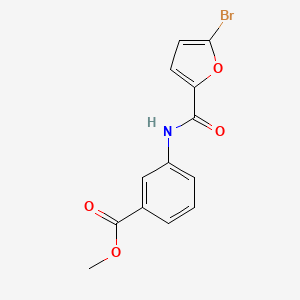molecular formula C13H10BrNO4 B3604602 methyl 3-[(5-bromo-2-furoyl)amino]benzoate 