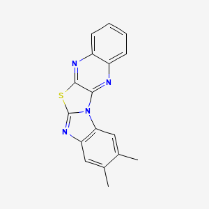 2,3-dimethylbenzimidazo[2',1':2,3][1,3]thiazolo[4,5-b]quinoxaline