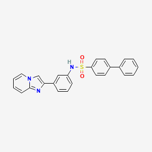 N-(3-imidazo[1,2-a]pyridin-2-ylphenyl)-4-biphenylsulfonamide