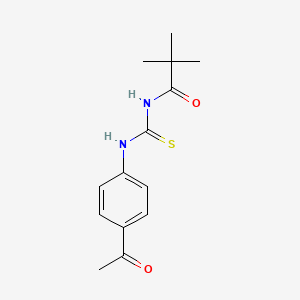 N-{[(4-acetylphenyl)amino]carbonothioyl}-2,2-dimethylpropanamide