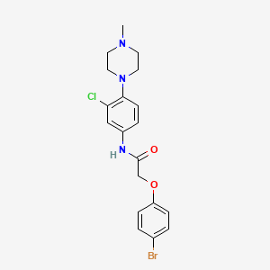 molecular formula C19H21BrClN3O2 B3604964 2-(4-bromophenoxy)-N-[3-chloro-4-(4-methyl-1-piperazinyl)phenyl]acetamide 