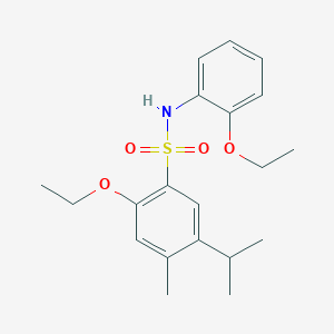 2-ethoxy-N-(2-ethoxyphenyl)-5-isopropyl-4-methylbenzenesulfonamide