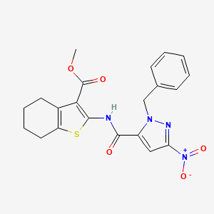 methyl 2-{[(1-benzyl-3-nitro-1H-pyrazol-5-yl)carbonyl]amino}-4,5,6,7-tetrahydro-1-benzothiophene-3-carboxylate