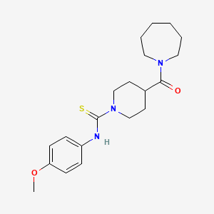 4-(1-azepanylcarbonyl)-N-(4-methoxyphenyl)-1-piperidinecarbothioamide