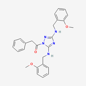 N,N'-bis(2-methoxybenzyl)-1-(phenylacetyl)-1H-1,2,4-triazole-3,5-diamine