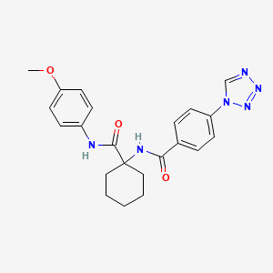 N-(1-{[(4-methoxyphenyl)amino]carbonyl}cyclohexyl)-4-(1H-tetrazol-1-yl)benzamide