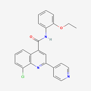 8-chloro-N-(2-ethoxyphenyl)-2-(4-pyridinyl)-4-quinolinecarboxamide