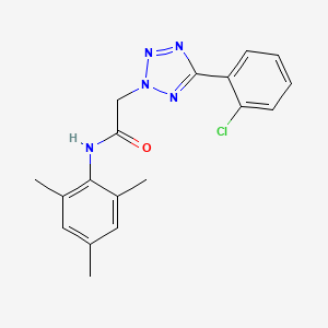 molecular formula C18H18ClN5O B3605317 2-[5-(2-chlorophenyl)-2H-tetrazol-2-yl]-N-mesitylacetamide 