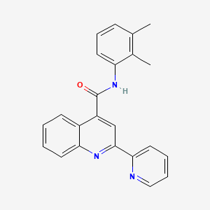 molecular formula C23H19N3O B3605336 N-(2,3-dimethylphenyl)-2-(2-pyridinyl)-4-quinolinecarboxamide 