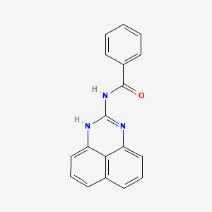 molecular formula C18H13N3O B3605430 N-1H-perimidin-2-ylbenzamide 