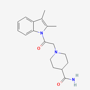 1-[2-(2,3-dimethyl-1H-indol-1-yl)-2-oxoethyl]-4-piperidinecarboxamide