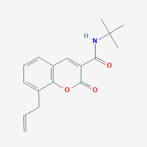 molecular formula C17H19NO3 B3605583 8-allyl-N-(tert-butyl)-2-oxo-2H-chromene-3-carboxamide 