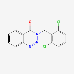 molecular formula C14H9Cl2N3O B3605597 3-(2,6-dichlorobenzyl)-1,2,3-benzotriazin-4(3H)-one CAS No. 835898-38-9