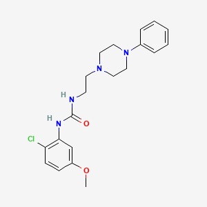 N-(2-chloro-5-methoxyphenyl)-N'-[2-(4-phenyl-1-piperazinyl)ethyl]urea