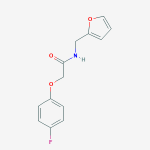 molecular formula C13H12FNO3 B360565 2-(4-fluorophenoxy)-N-(2-furylmethyl)acetamide CAS No. 380188-31-8