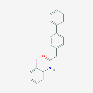 molecular formula C20H16FNO B360567 2-[1,1'-biphenyl]-4-yl-N-(2-fluorophenyl)acetamide CAS No. 879311-09-8
