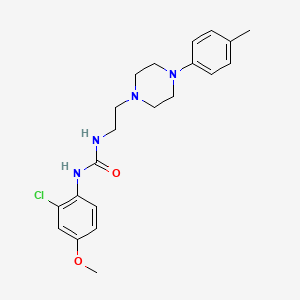 N-(2-chloro-4-methoxyphenyl)-N'-{2-[4-(4-methylphenyl)-1-piperazinyl]ethyl}urea