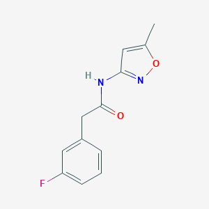 molecular formula C12H11FN2O2 B360576 2-(3-fluorophenyl)-N-(5-methyl-3-isoxazolyl)acetamide CAS No. 1017343-17-7