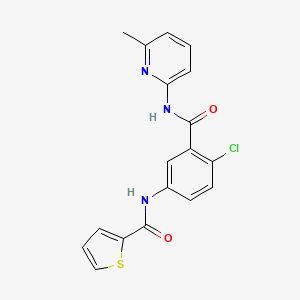 N-(4-chloro-3-{[(6-methyl-2-pyridinyl)amino]carbonyl}phenyl)-2-thiophenecarboxamide