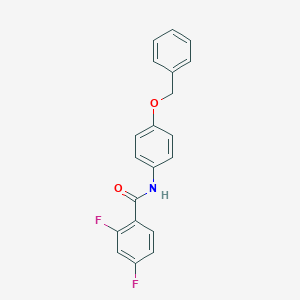 molecular formula C20H15F2NO2 B360587 N-[4-(benzyloxy)phenyl]-2,4-difluorobenzamide CAS No. 948649-47-6