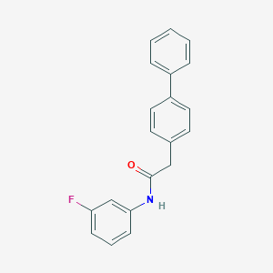molecular formula C20H16FNO B360594 N-(3-fluorophenyl)-2-(4-phenylphenyl)acetamide CAS No. 848593-32-8