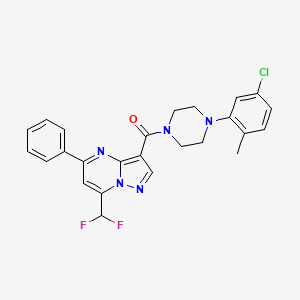 3-{[4-(5-chloro-2-methylphenyl)-1-piperazinyl]carbonyl}-7-(difluoromethyl)-5-phenylpyrazolo[1,5-a]pyrimidine