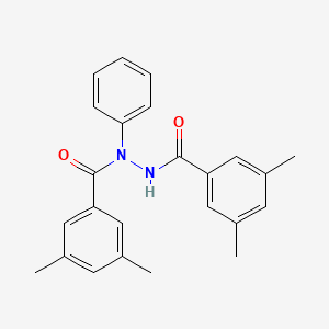 molecular formula C24H24N2O2 B3606061 N'-(3,5-dimethylbenzoyl)-3,5-dimethyl-N-phenylbenzohydrazide 