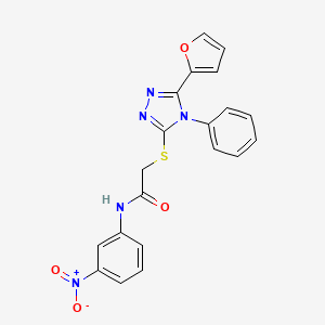 2-{[5-(2-furyl)-4-phenyl-4H-1,2,4-triazol-3-yl]thio}-N-(3-nitrophenyl)acetamide