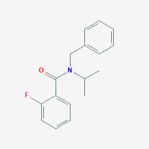 molecular formula C17H18FNO B360608 N-Benzyl-2-fluoro-N-isopropylbenzamide CAS No. 312924-64-4