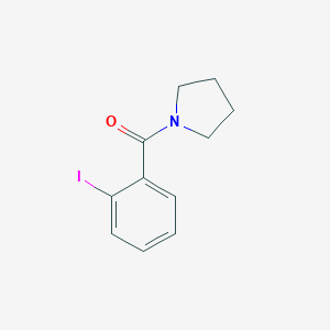 molecular formula C11H12INO B360610 1-(2-碘苯甲酰基)吡咯烷 CAS No. 159824-60-9