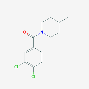 molecular formula C13H15Cl2NO B360614 (3,4-Dichlorophenyl)(4-methylpiperidin-1-yl)methanone CAS No. 346663-89-6