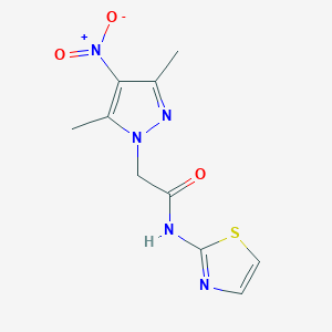 2-(3,5-dimethyl-4-nitro-1H-pyrazol-1-yl)-N-1,3-thiazol-2-ylacetamide