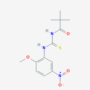 N-{[(2-methoxy-5-nitrophenyl)amino]carbonothioyl}-2,2-dimethylpropanamide