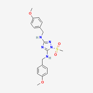 N,N'-bis(4-methoxybenzyl)-1-(methylsulfonyl)-1H-1,2,4-triazole-3,5-diamine