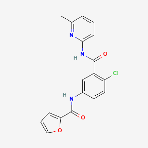 N-(4-chloro-3-{[(6-methyl-2-pyridinyl)amino]carbonyl}phenyl)-2-furamide