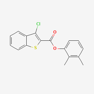 molecular formula C17H13ClO2S B3606384 2,3-dimethylphenyl 3-chloro-1-benzothiophene-2-carboxylate 