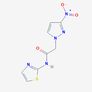 2-(3-nitro-1H-pyrazol-1-yl)-N-1,3-thiazol-2-ylacetamide