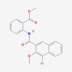 methyl 2-[(4-bromo-3-methoxy-2-naphthoyl)amino]benzoate