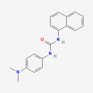 molecular formula C19H19N3O B3606545 N-[4-(dimethylamino)phenyl]-N'-1-naphthylurea 
