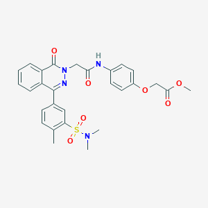 methyl [4-({[4-{3-[(dimethylamino)sulfonyl]-4-methylphenyl}-1-oxophthalazin-2(1H)-yl]acetyl}amino)phenoxy]acetate