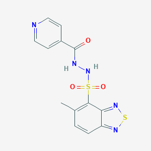molecular formula C13H11N5O3S2 B360662 N'-[(5-methyl-2,1,3-benzothiadiazol-4-yl)sulfonyl]pyridine-4-carbohydrazide CAS No. 331983-23-4