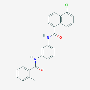 5-chloro-N-{3-[(2-methylbenzoyl)amino]phenyl}-1-naphthamide