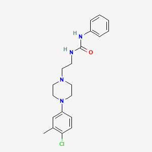 N-{2-[4-(4-chloro-3-methylphenyl)-1-piperazinyl]ethyl}-N'-phenylurea